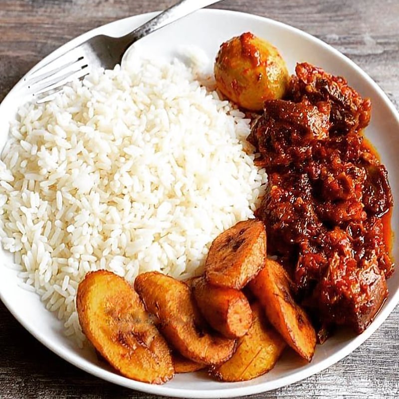 White Rice & Stew