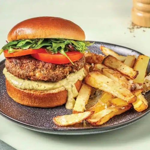 Beef Burger & Fries