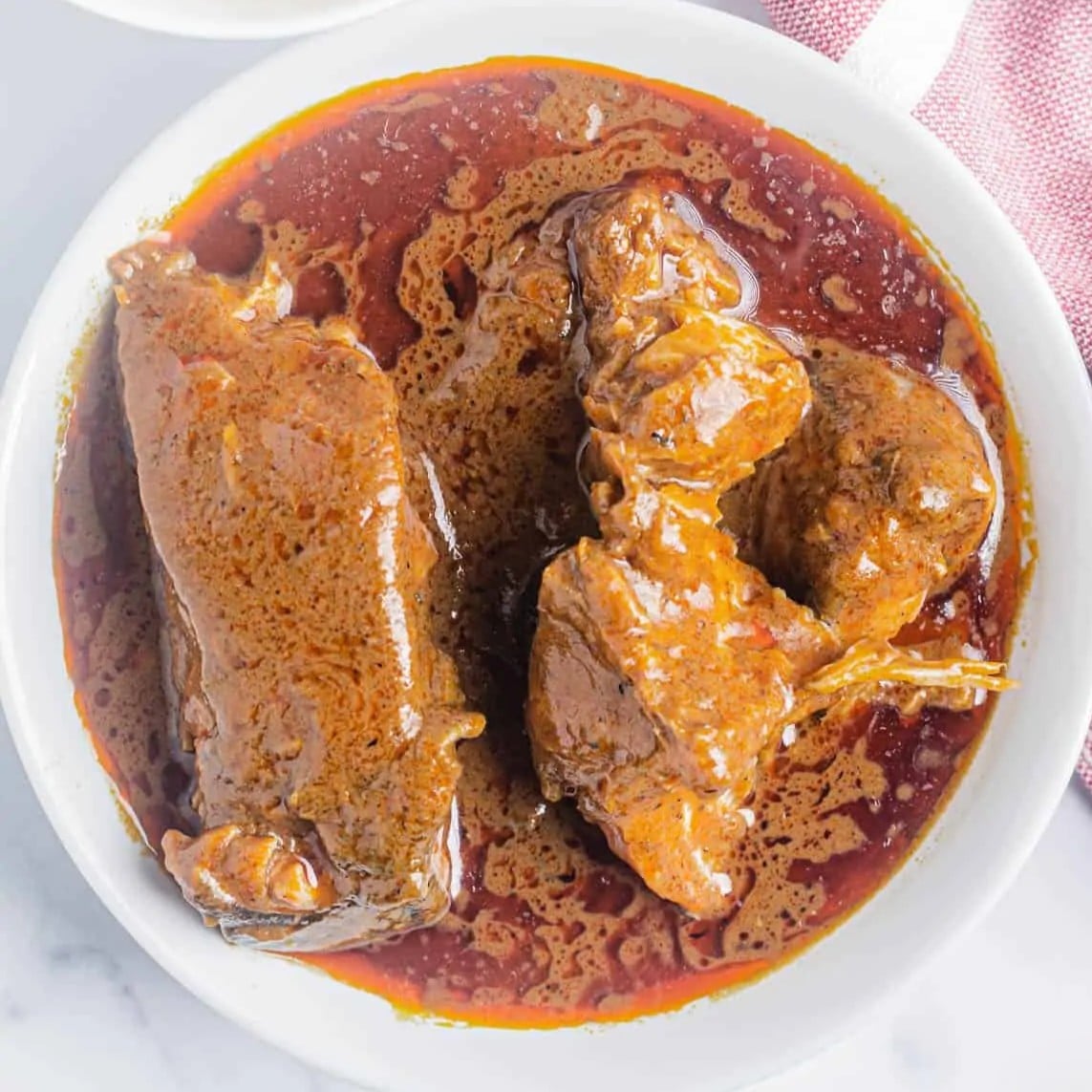 White rice, beans, and stew