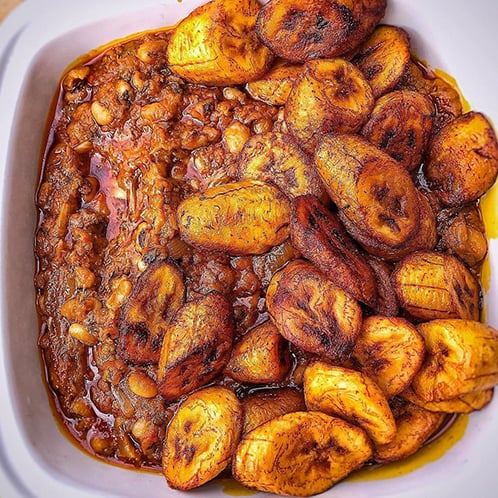 Beans & Fried Plantain